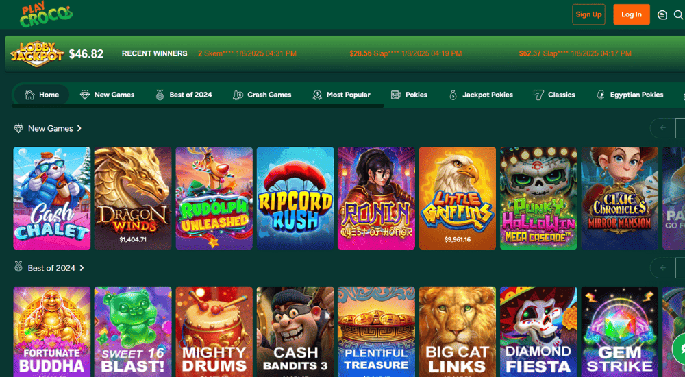 Playcroco Casino Games